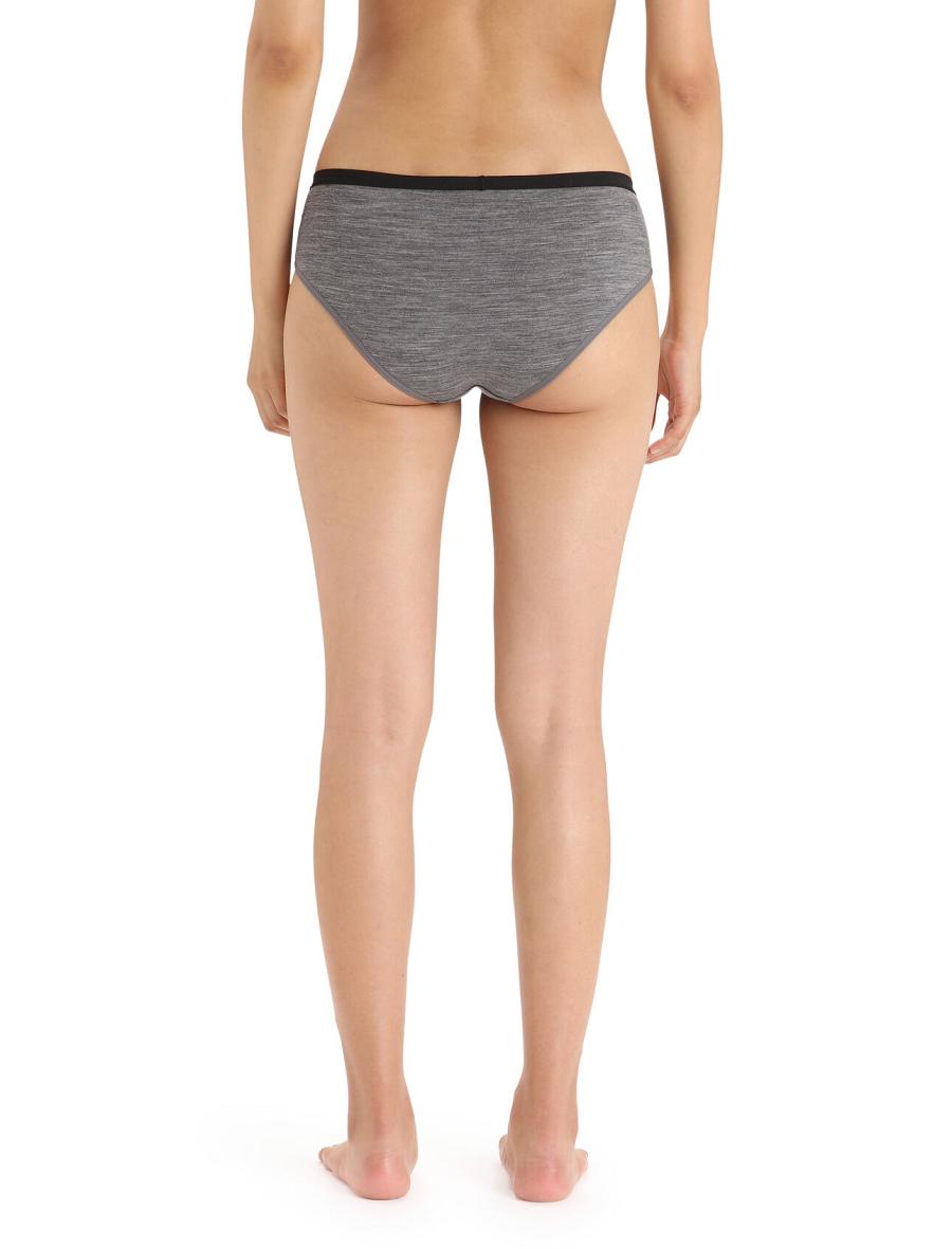 Sous Vêtement Icebreaker Merino Siren Hipkini Briefs Femme Grise | FR 1728RVDW